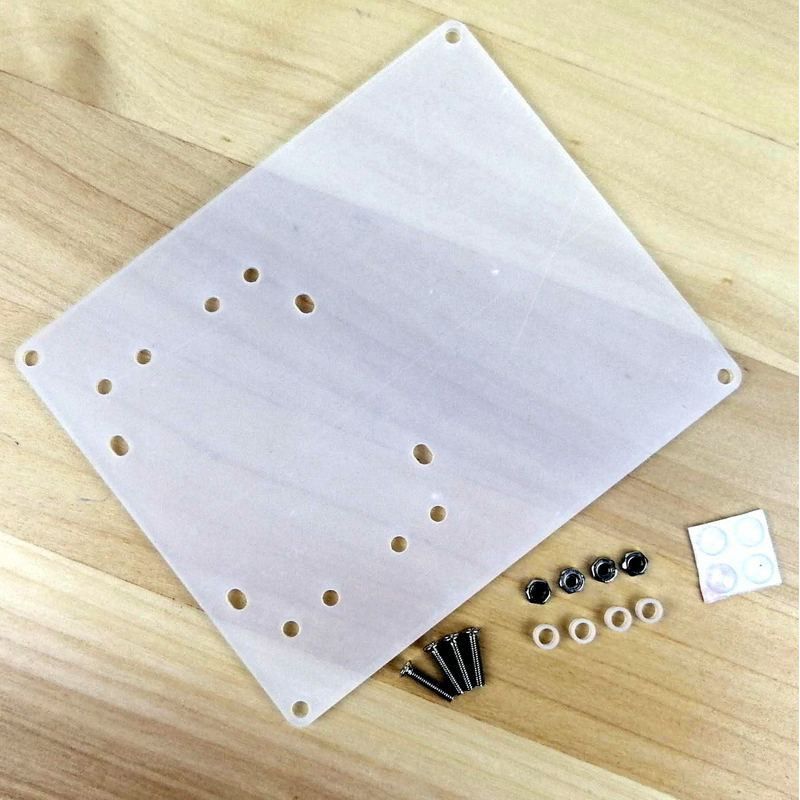 Acrylic base plate for arduino uno